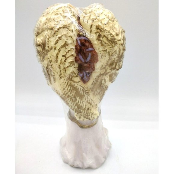 Angel Candle with Instrument 7 Inches Sealed Wax Guardian Home Decor Religious - Picture 9 of 13